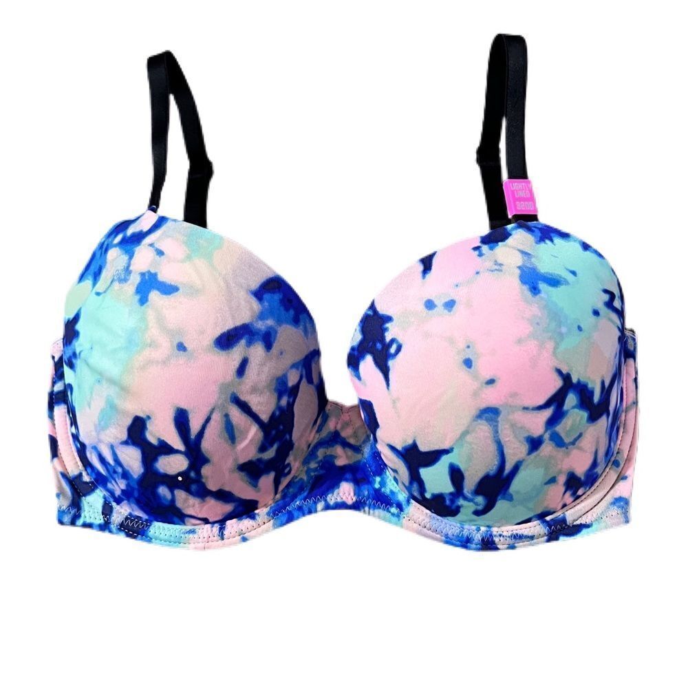 Victoria’s Secret Pink Wear Everywhere Lightly Lined Bra Multicolor 32dd